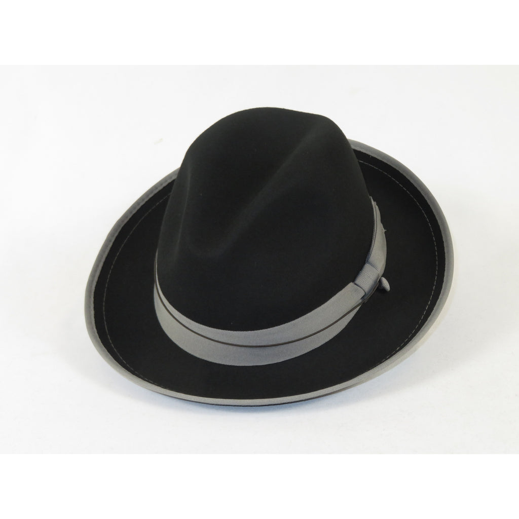 Men's Broner Wool Hat Classic Soft Fedora Swanky 73-141 Black