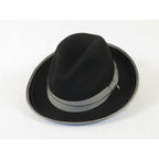Men's Broner Wool Hat Classic Soft Fedora Swanky 73-141 Black