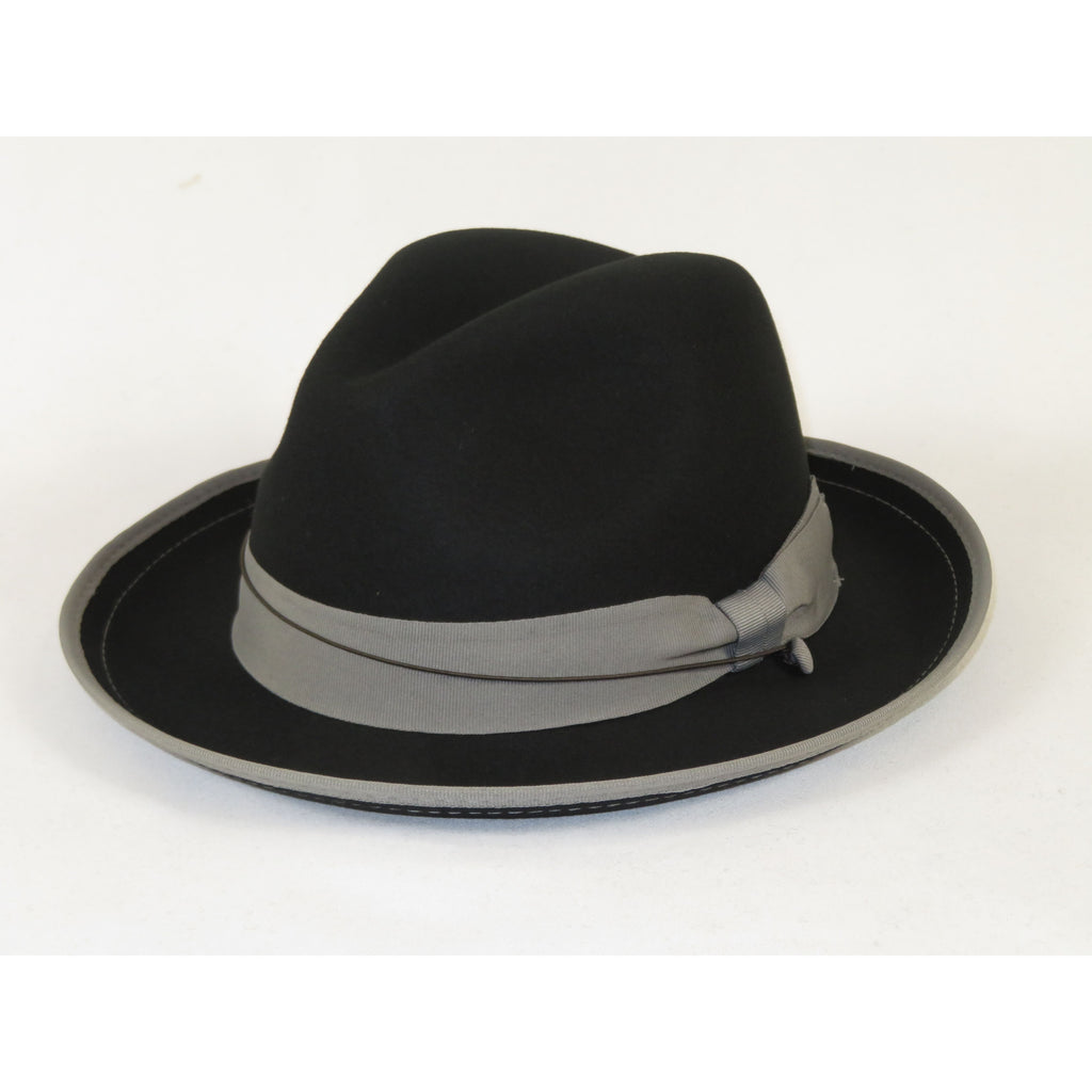 Men's Broner Wool Hat Classic Soft Fedora Swanky 73-141 Black