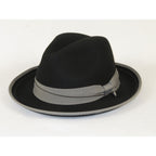 Men's Broner Wool Hat Classic Soft Fedora Swanky 73-141 Black
