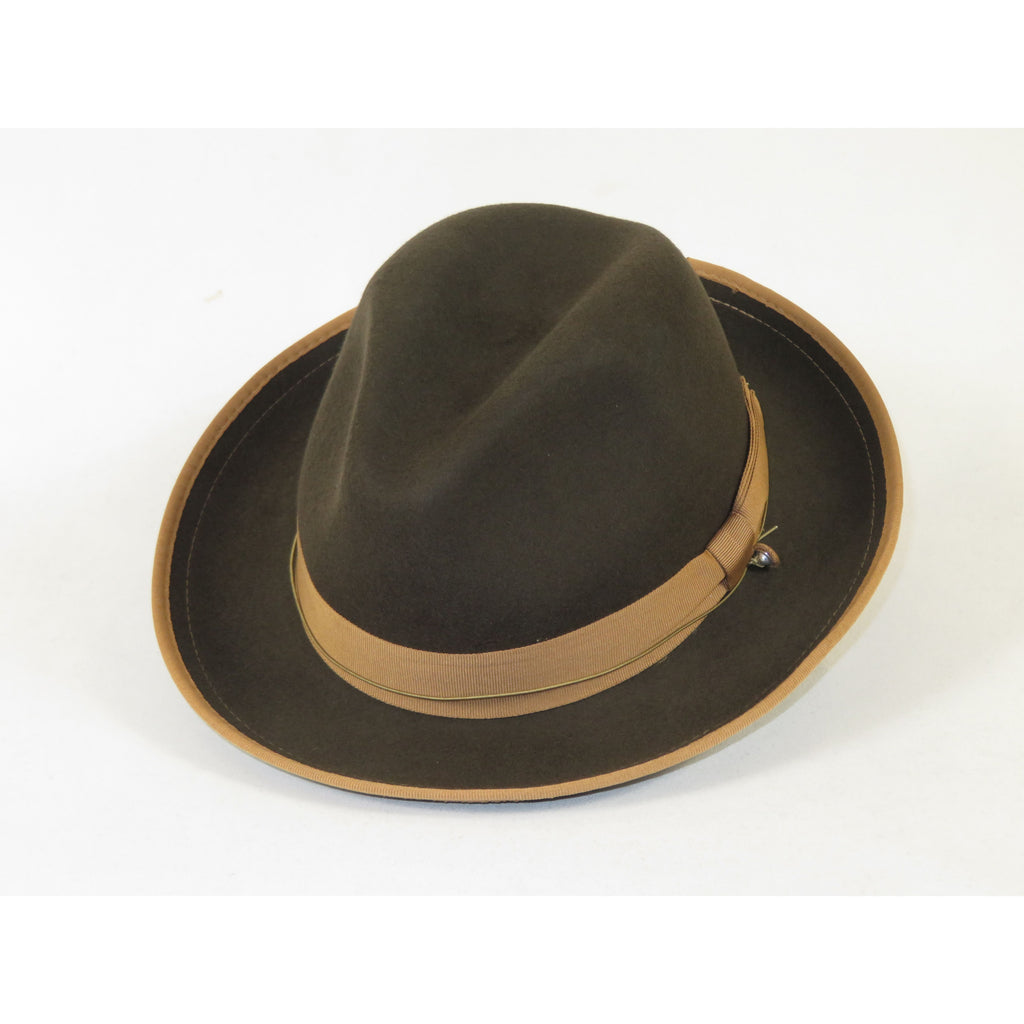 Men's Broner Wool Hat Classic Soft Fedora Swanky 73-142 Brown
