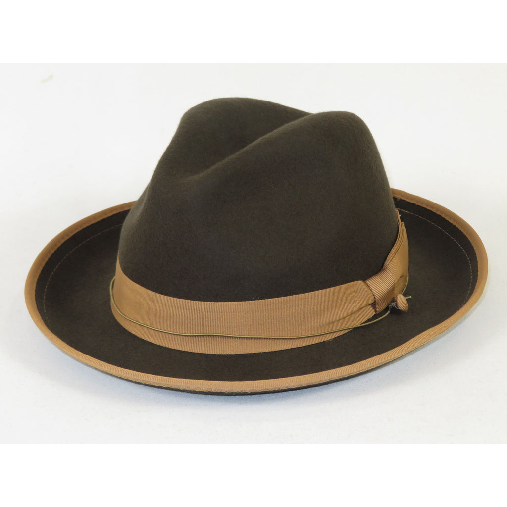 Men's Broner Wool Hat Classic Soft Fedora Swanky 73-142 Brown