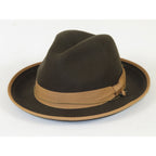 Men's Broner Wool Hat Classic Soft Fedora Swanky 73-142 Brown