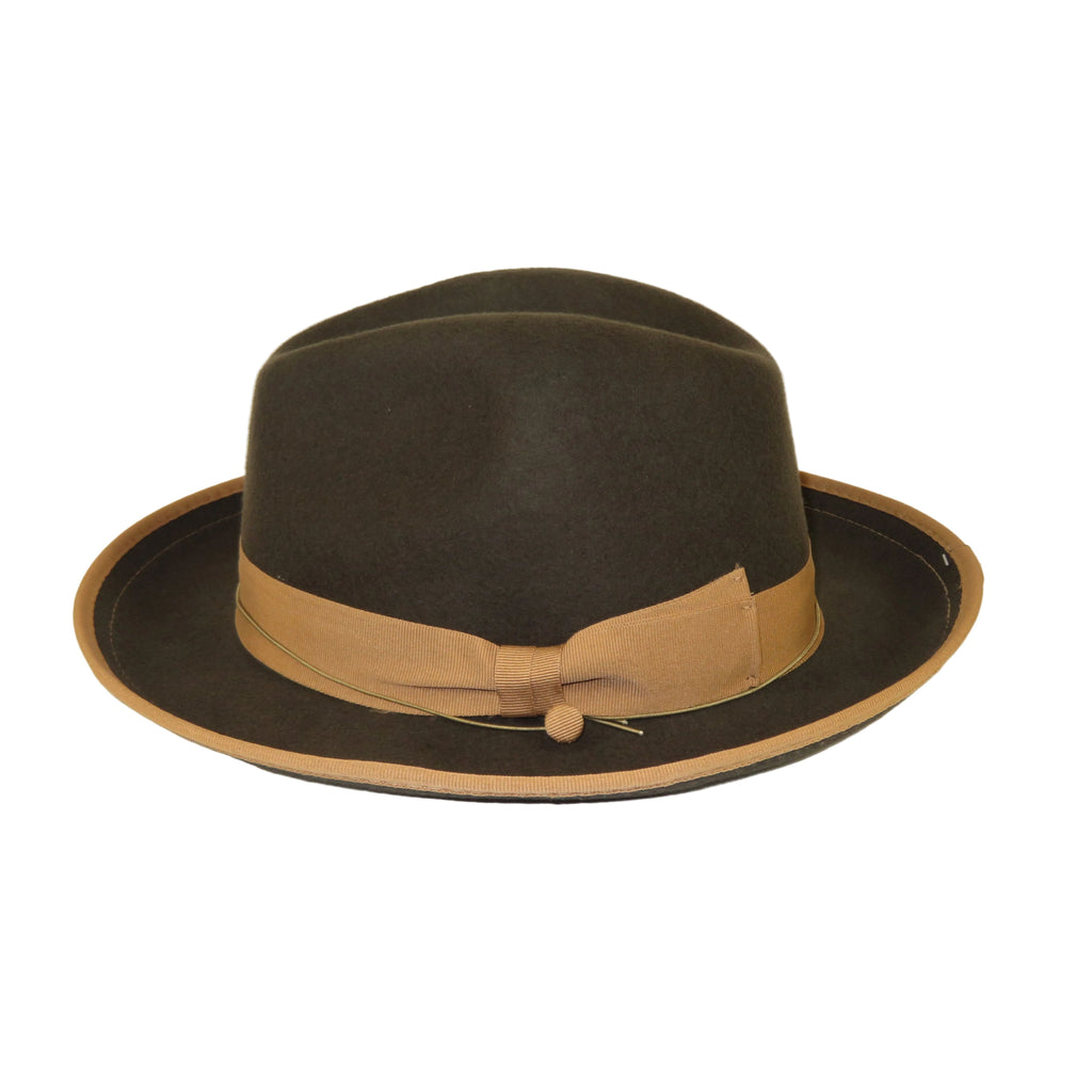 Men's Broner Wool Hat Classic Soft Fedora Swanky 73-142 Brown