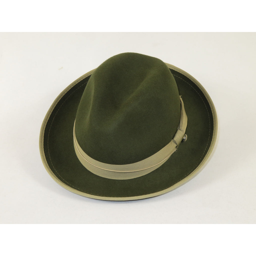 Men's Broner Wool Hat Classic Soft Fedora Swanky 73-147 Olive Green