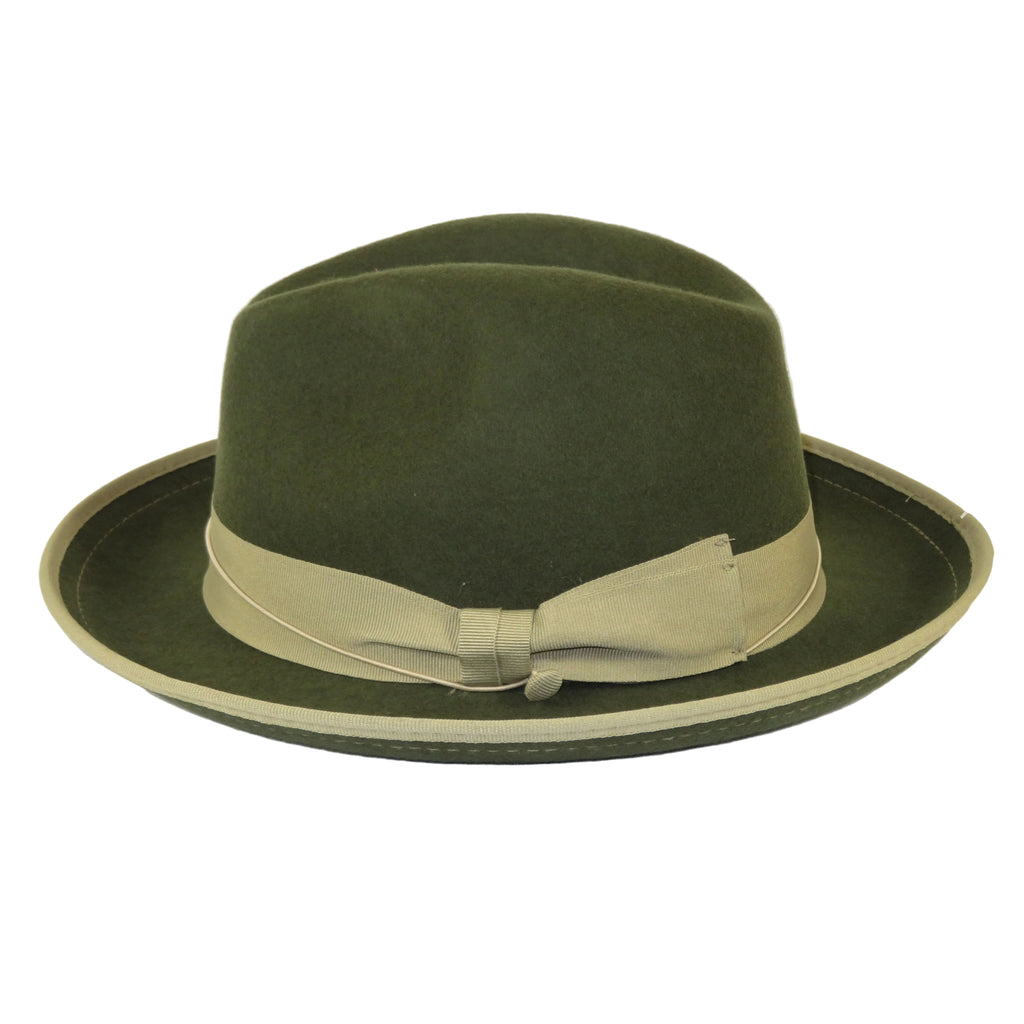 Men's Broner Wool Hat Classic Soft Fedora Swanky 73-147 Olive Green