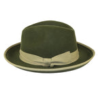 Men's Broner Wool Hat Classic Soft Fedora Swanky 73-147 Olive Green