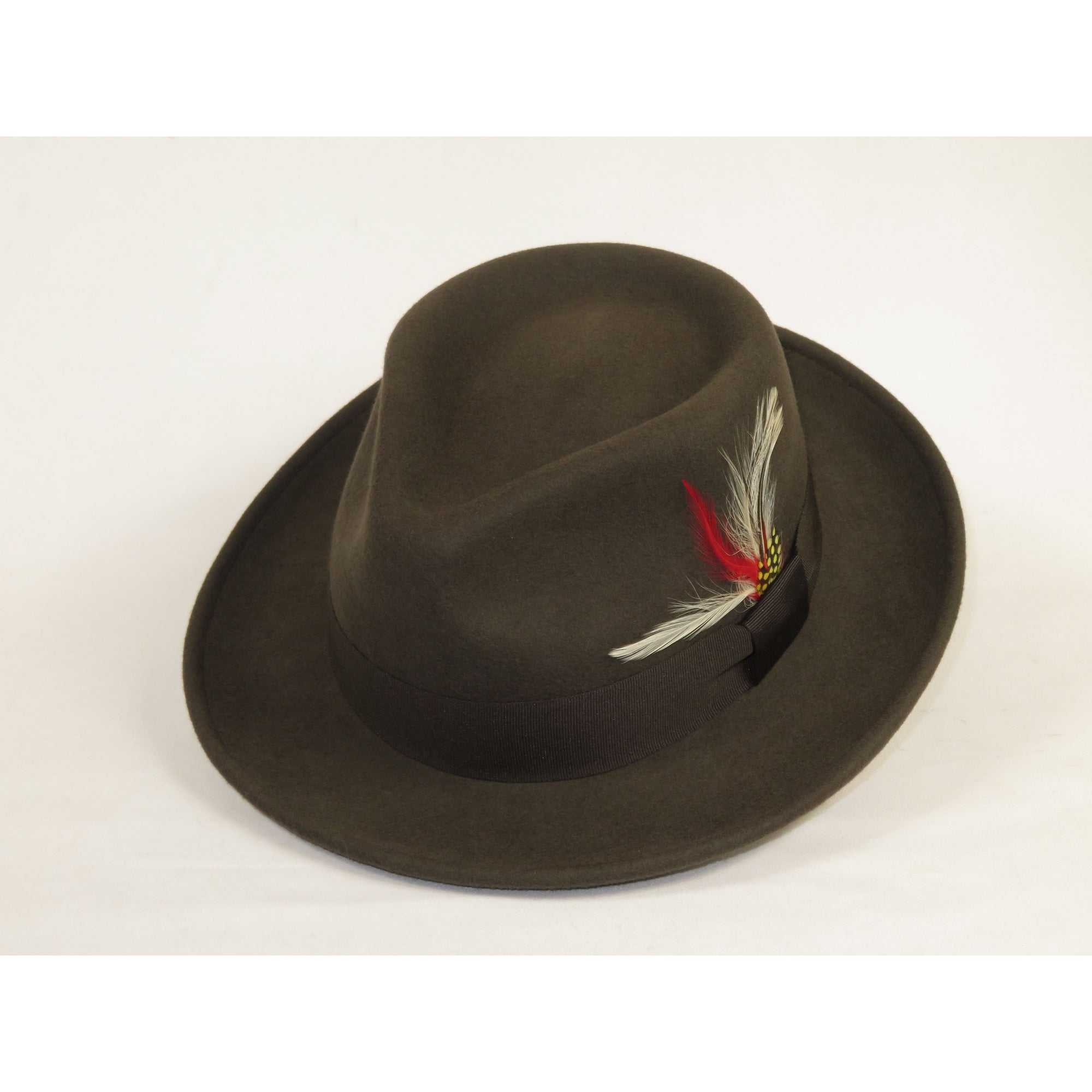 Men's Broner Wool Hat Classic Soft Fedora STREETWISE 73-042 Brown