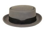Men's Broner Wool Hat Pork Pie Classic Soft Light Weight 73-5203 Grey