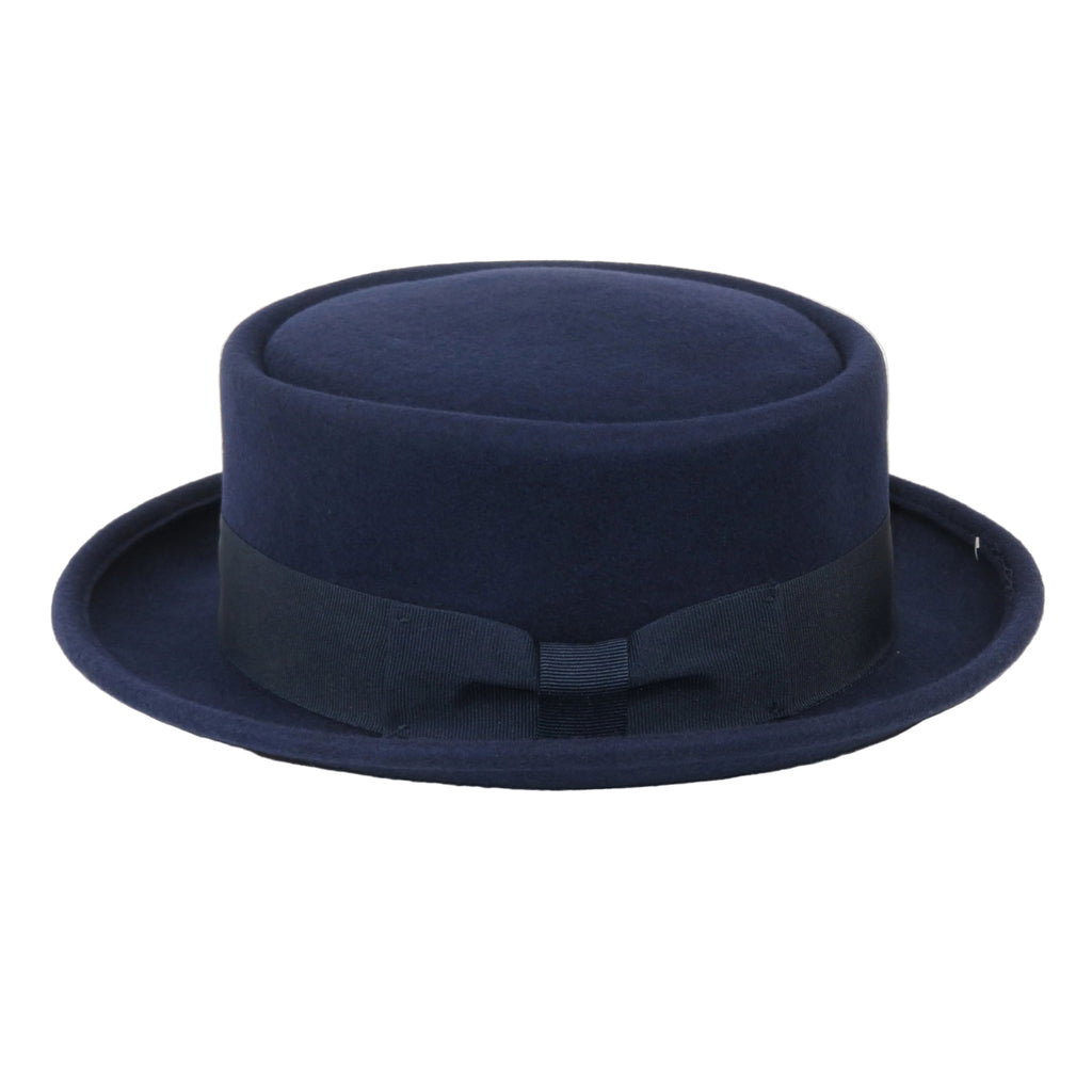 Men's Broner Wool Hat Pork Pie Classic Soft Light Weight 73-5204 Navy