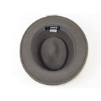 Men's Broner Wool Hat Pork Pie Telescope Crown STOUT 73-703 Steel Gray