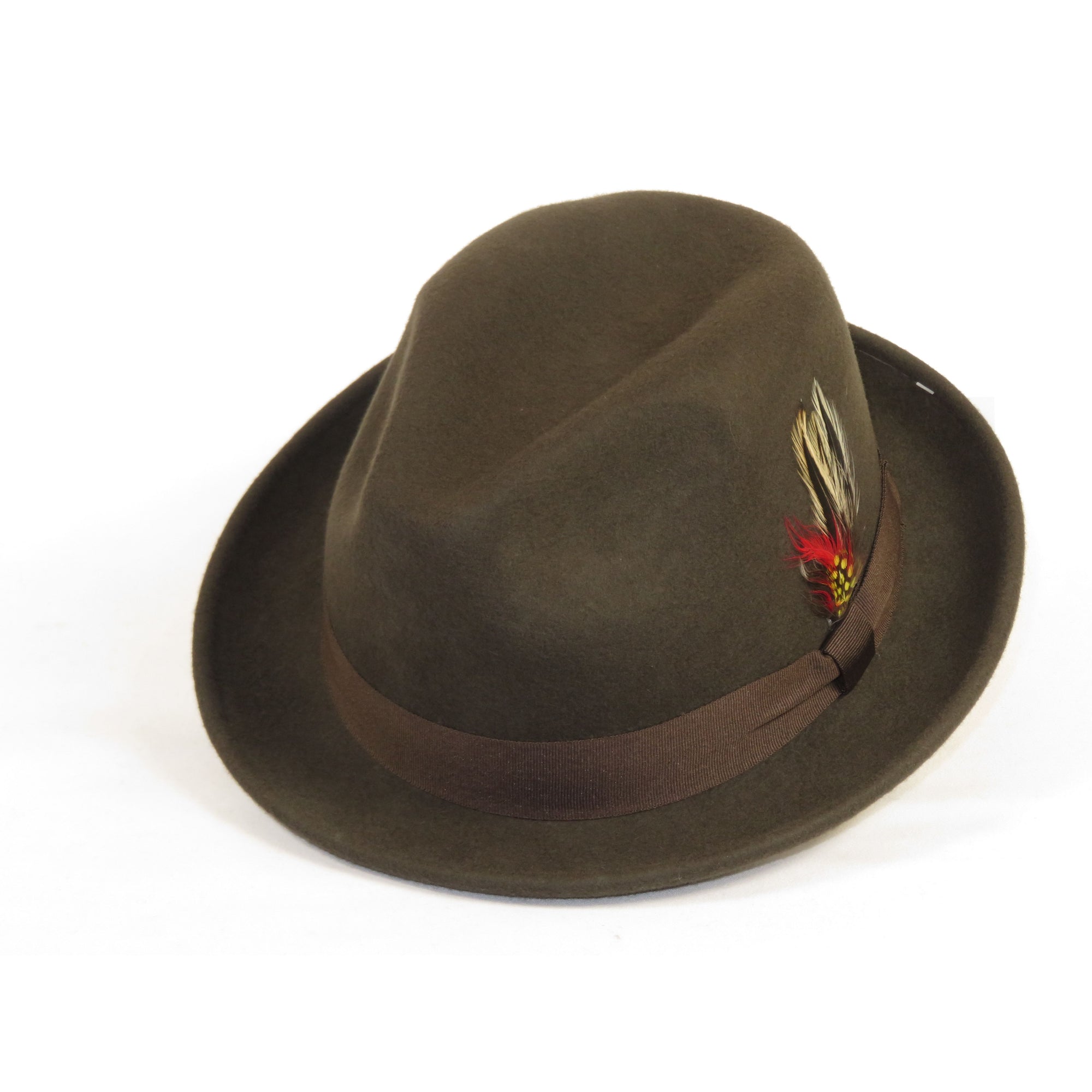 Men's Broner Wool Hat Classic Soft Fedora SCORSESE 73-780 Brown