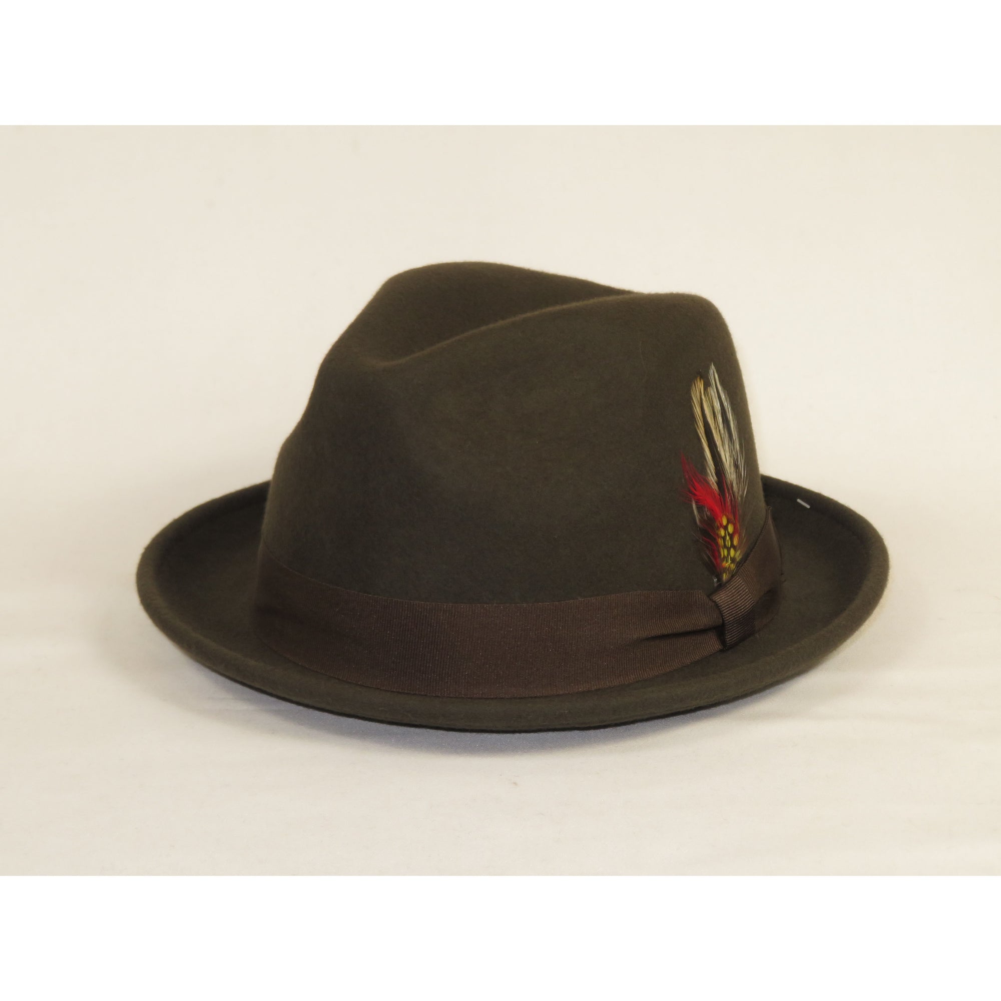 Men's Broner Wool Hat Classic Soft Fedora SCORSESE 73-780 Brown