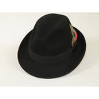 Men's Broner Wool Hat Classic Soft Fedora SCORSESE 73-781 Black