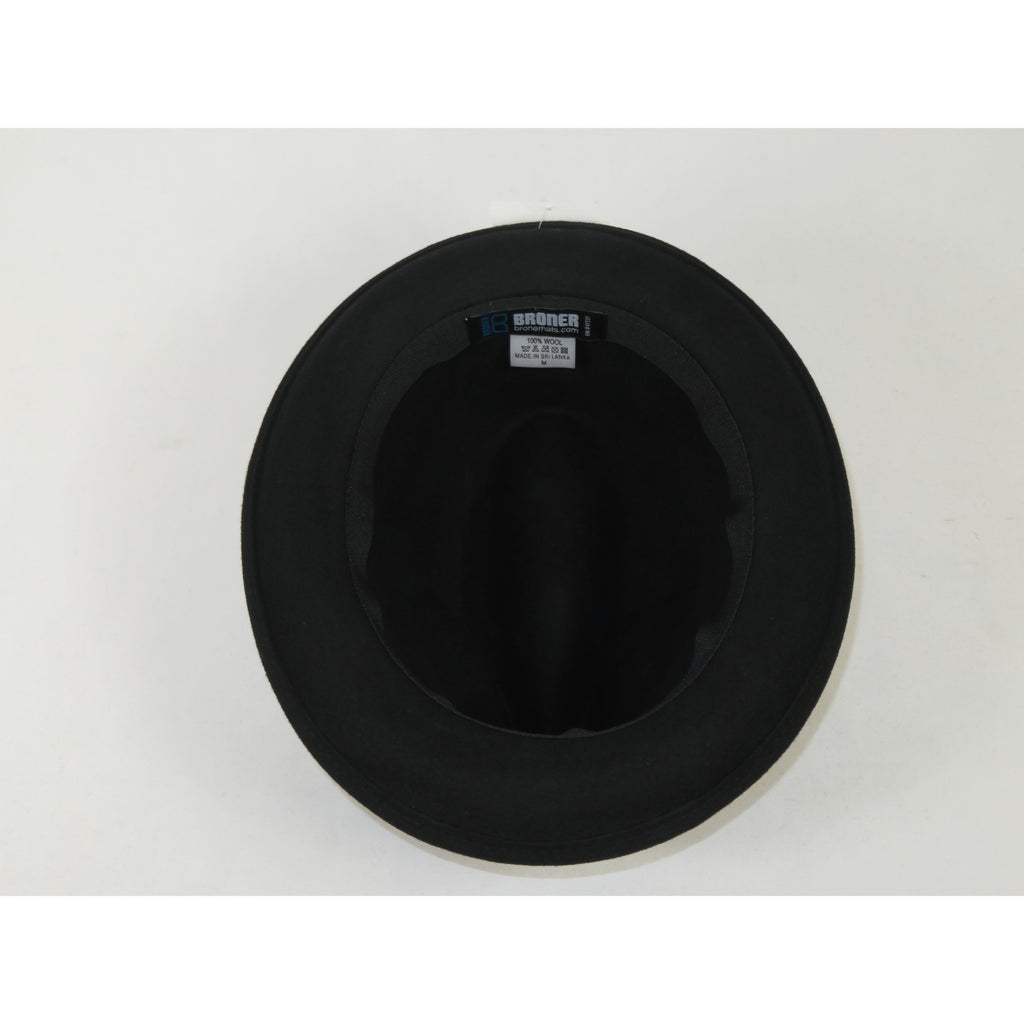 Men's Broner Wool Hat Classic Soft Fedora SCORSESE 73-781 Black