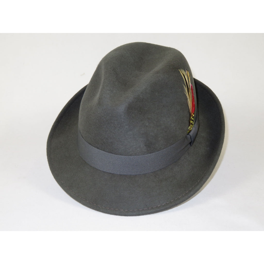 Men's Broner Wool Hat Classic Soft Fedora SCORSESE 73-783 Gray