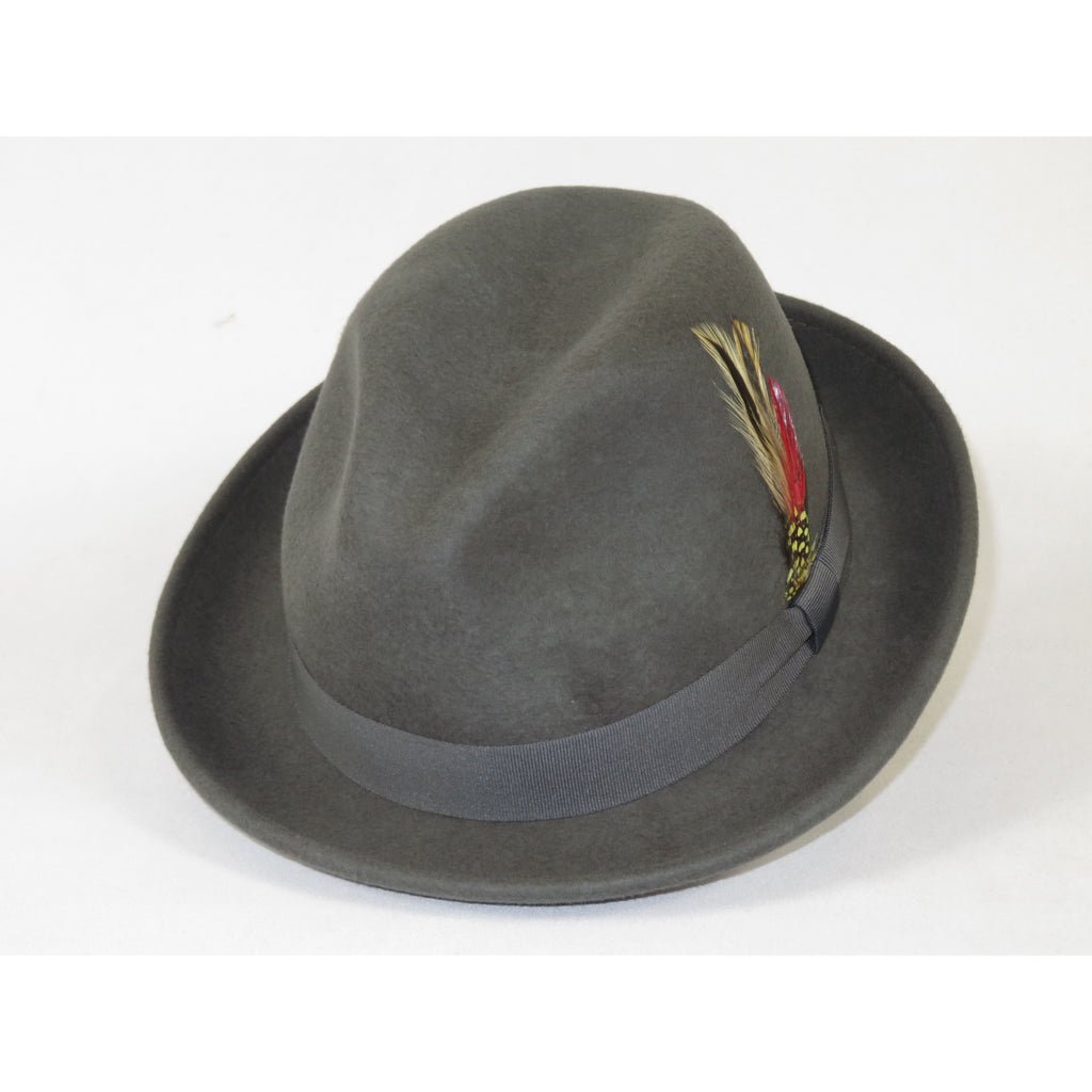 Men's Broner Wool Hat Classic Soft Fedora SCORSESE 73-783 Gray