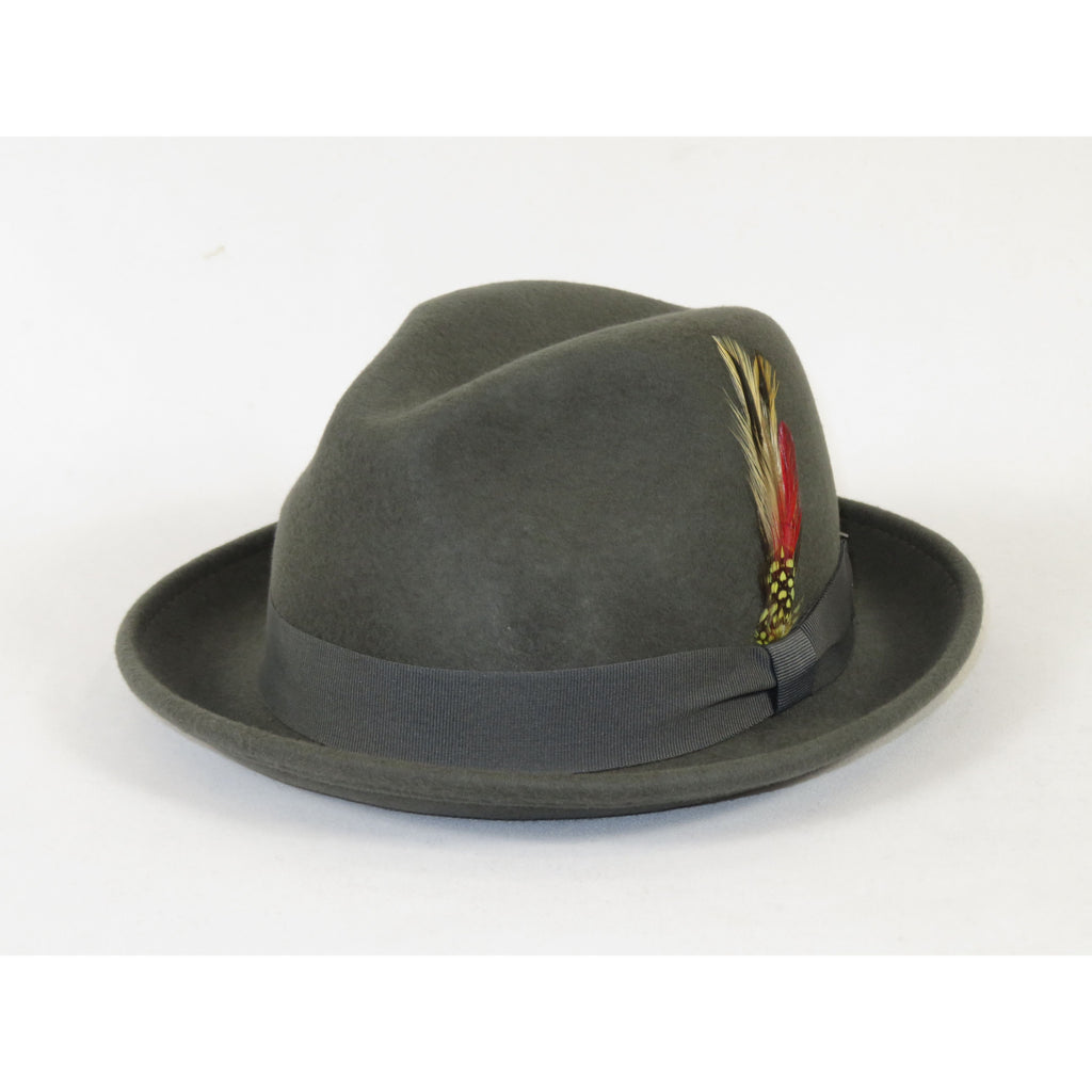Men's Broner Wool Hat Classic Soft Fedora SCORSESE 73-783 Gray