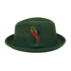 Men's Broner Wool Hat Classic Soft Fedora SCORSESE 73-787 Pine Green