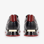 The Rialto Black & Red Patent Leather Men Sneaker