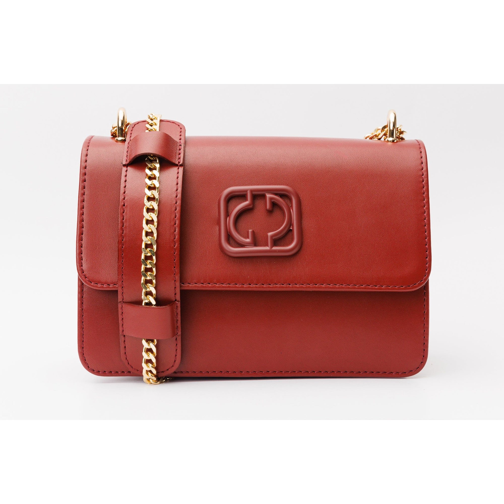 The Maneadero Dark Red Leather Handbag