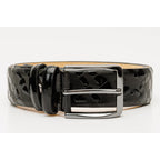 The Arnold Black Leather Belt