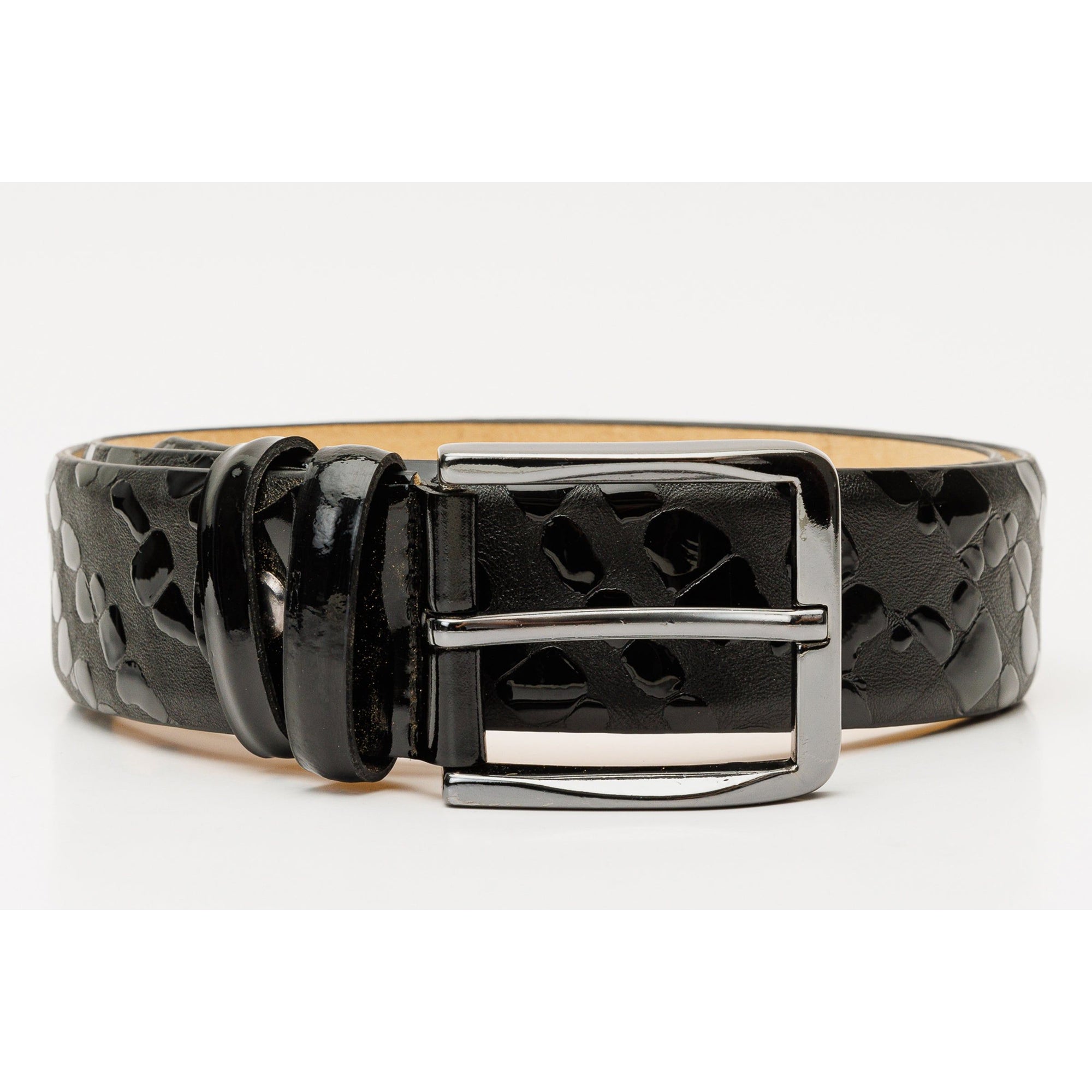 The Arnold Black Leather Belt