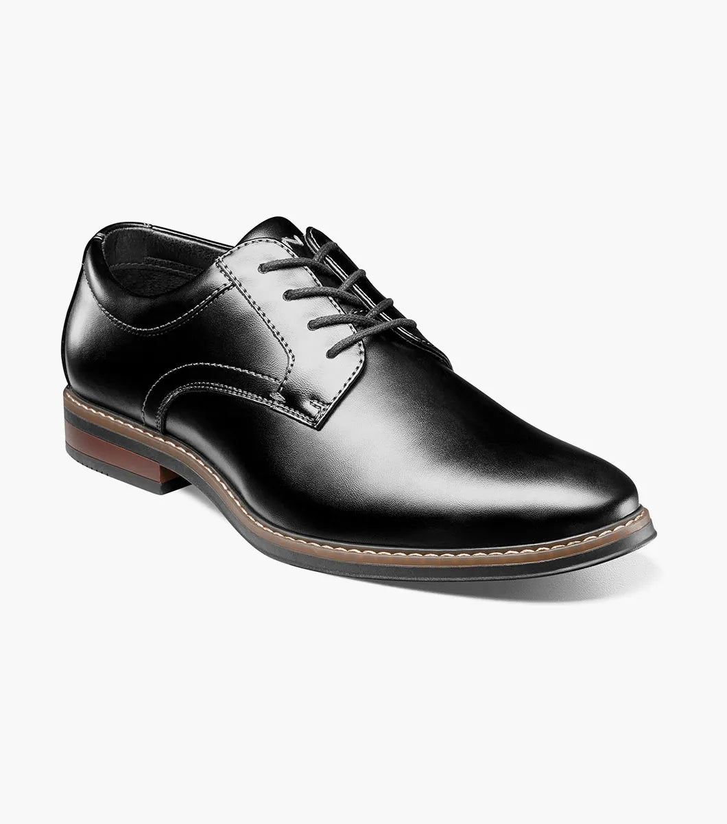 Nunn Bush Carmelo Plain Toe Oxford Walking Shoes Black 81509-001