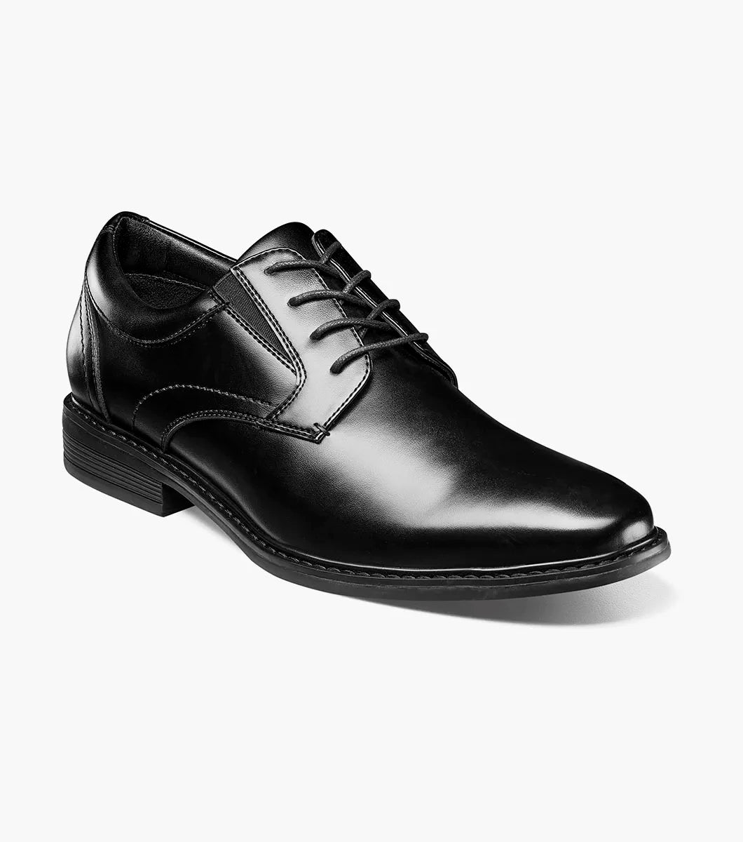 Nunn Bush Jarvis Plain Toe Oxford Men's Shoes Dressy Black 81544-001