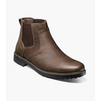 Nunn Bush Delton Plain Toe Chelsea Boot Lightweight Brown 81720-200