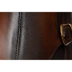 The Royal Hand Craft Tan Leather Double-Buckle Chelsea Men Boot
