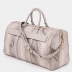 The Velar Nutural  Hand-Painted Snake Leather Weekender Bag