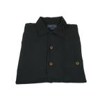 Men's Short Sleeves Summer Shirt by Indygo Smith Soft Rayon Blend 828-92 Black