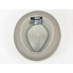 Men's Broner Summer Hat Woven Straw Style TRIPLE CROWN 84-703 Grey