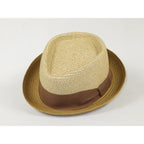 Men's Broner Summer Hat Woven Straw Style TRIPLE CROWN 84-706 Tan