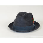 Men's Broner Summer Hat Woven Straw Style Safari HARMONY 84-734 Navy