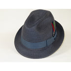 Men's Broner Summer Hat Woven Straw Style Safari HARMONY 84-734 Navy