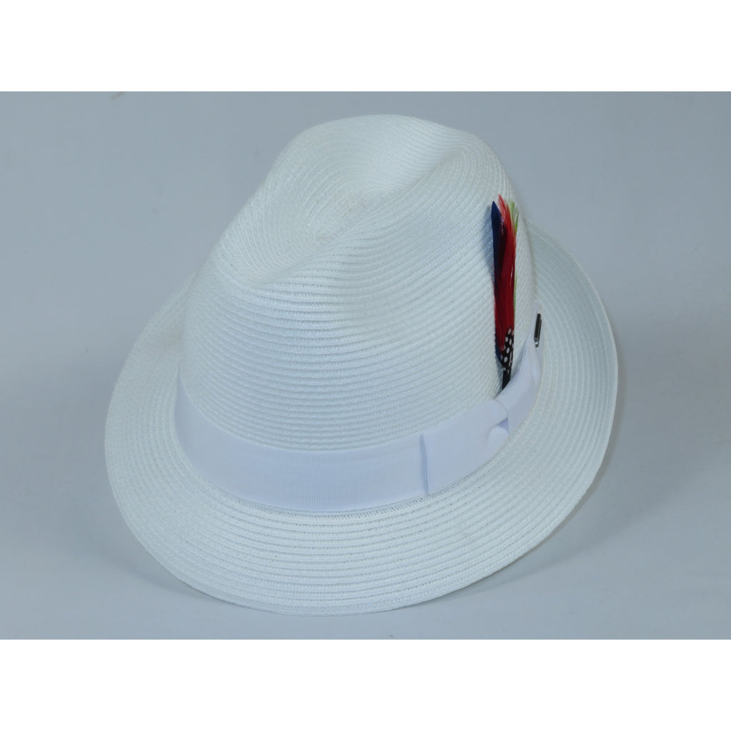 Men's Broner Summer Hat Woven Straw Style Safari HARMONY 84-738 White