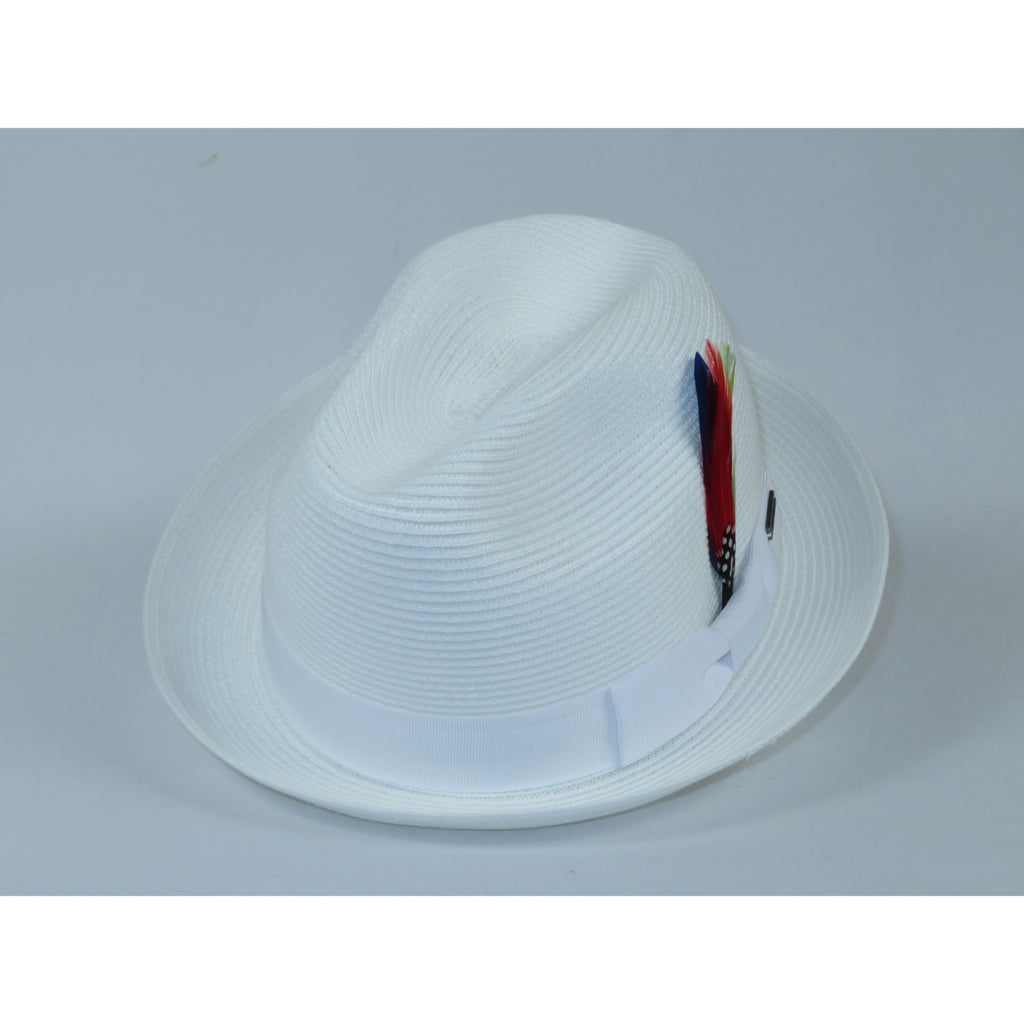 Men's Broner Summer Hat Woven Straw Style Safari HARMONY 84-738 White