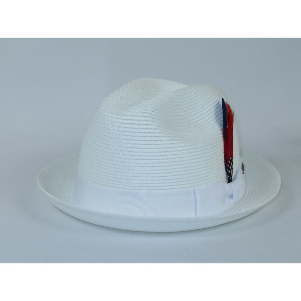 Men's Broner Summer Hat Woven Straw Style Safari HARMONY 84-738 White