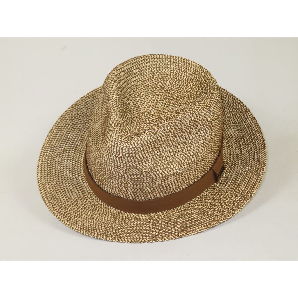 Men's Broner Summer Hat Woven Straw Style Safari HELIOS 84-872 Cinnamon Mix
