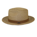 Men's Broner Summer Hat Woven Straw Style Safari HELIOS 84-872 Cinnamon Mix