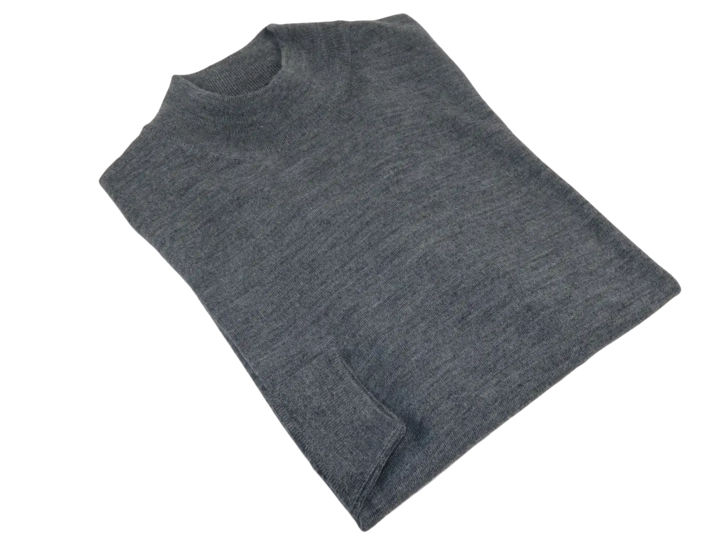 Men PRINCELY Italian Wool Blend Pullover Mock Slim 84001-00 Basti Dark Gray 114