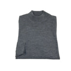 Men PRINCELY Italian Wool Blend Pullover Mock Slim 84001-00 Basti Dark Gray 114