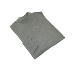 Men PRINCELY Italian Wool Blend Pullover Mock Slim 84001-00 Azof Gray 065