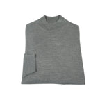 Men PRINCELY Italian Wool Blend Pullover Mock Slim 84001-00 Azof Gray 065