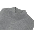 Men PRINCELY Italian Wool Blend Pullover Mock Slim 84001-00 Azof Gray 065