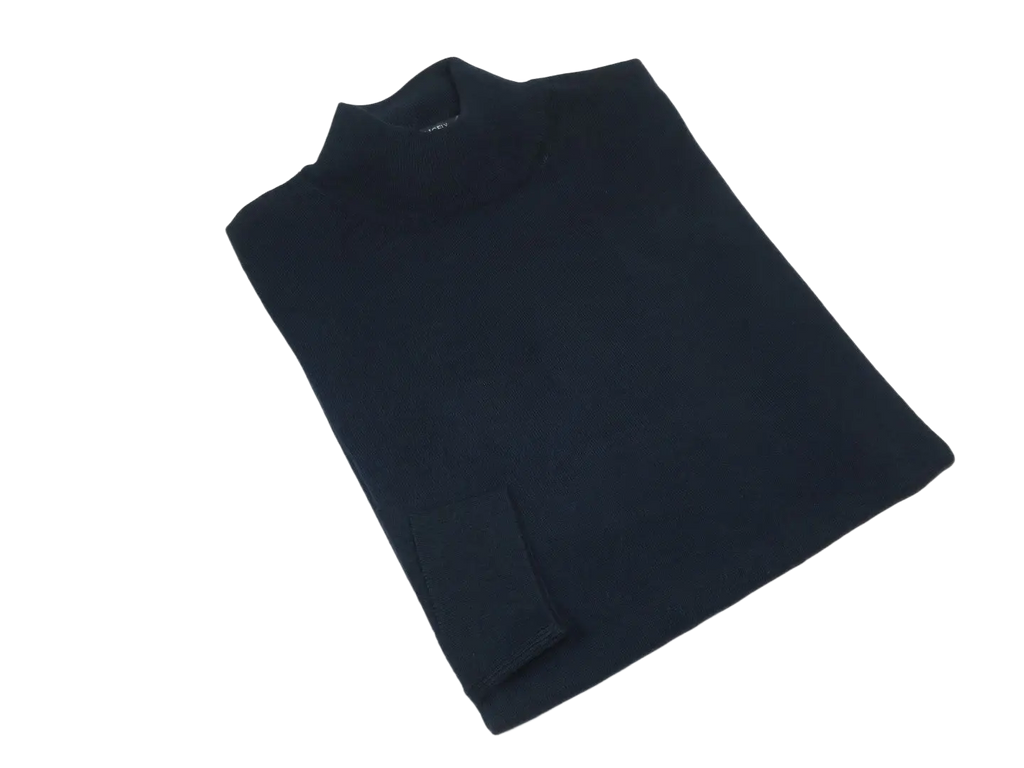 Men PRINCELY Italian Wool Blend Pullover Mock Slim 84001-00 Laci Navy 102