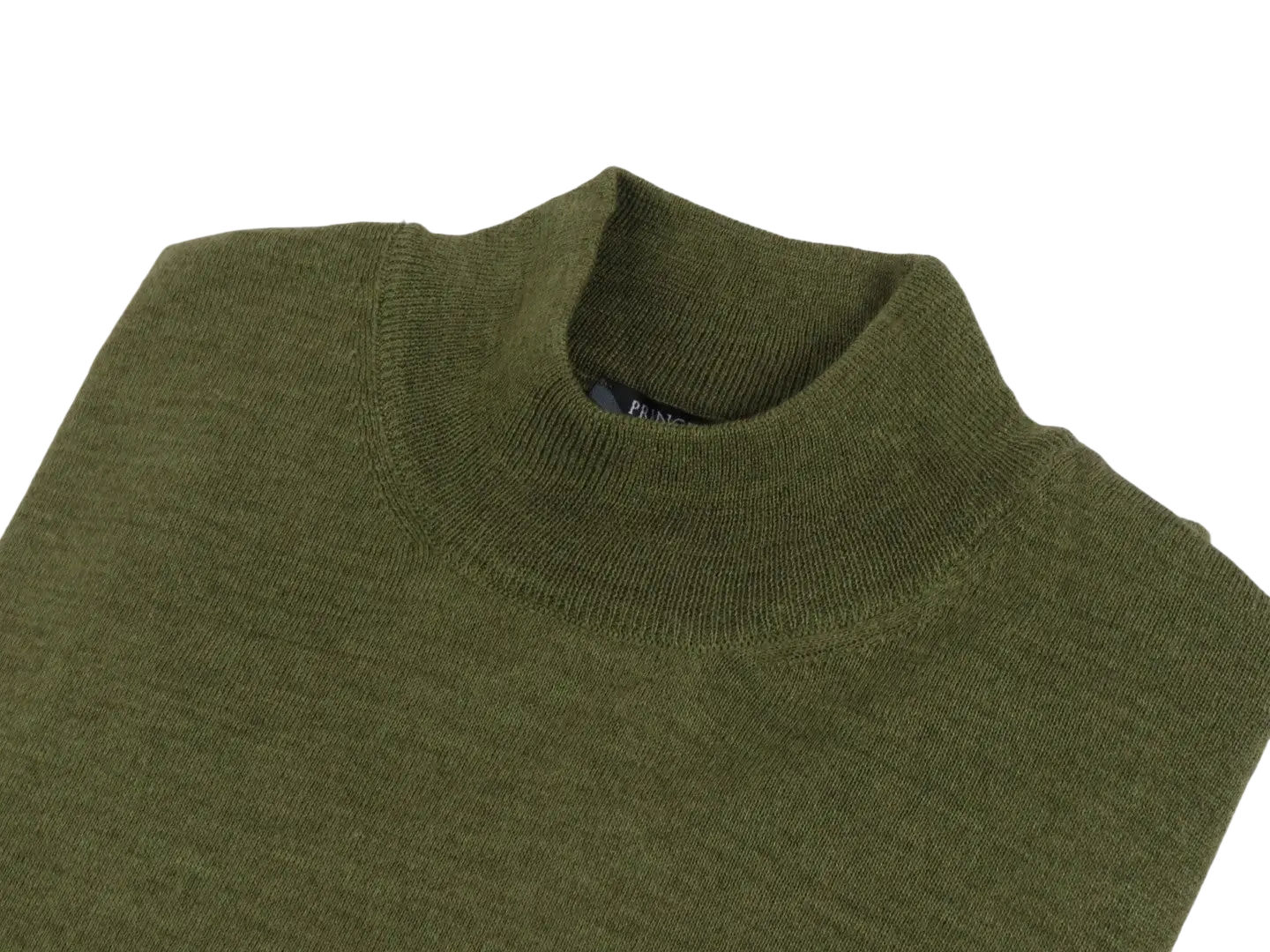 Men PRINCELY Italian Wool Blend Pullover Mock Slim 84001-00 A.Haki Olive 265