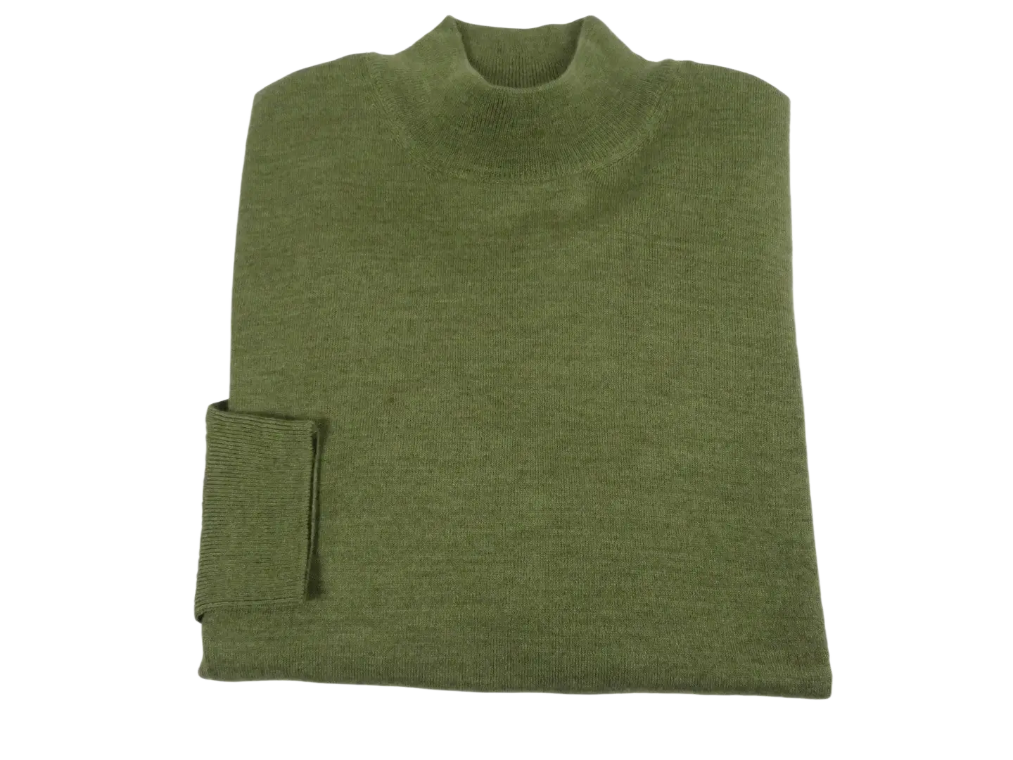 Men PRINCELY Italian Wool Blend Pullover Mock Slim 84001-00 A.Haki Olive 265